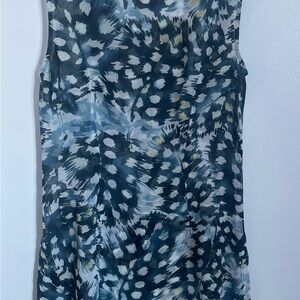 CAbi Sheer Abstract Print Women's Top -